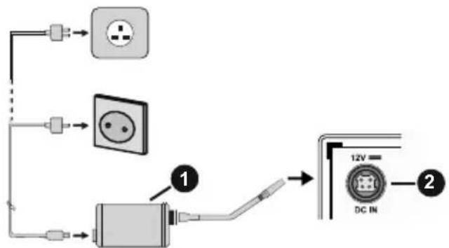 OK OLE 24750HVTB DVD - Power Connection - 1