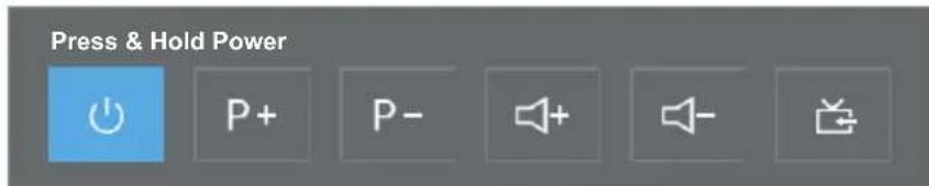 OK ODL 32852FCTIB - Press the Button to open the quick operation menu: - 1