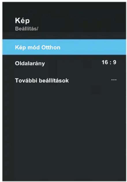 OK ODL 32852FCTIB - A Kép menü konfigurálása - 1