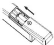 OK ODL 32852FCTIB - Plaatsen van batterijen in de afstandsbediening - 3