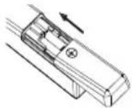 OK ODL 4385 UCTIB - Einsetzen der Batterien in die Fernbedienung - 3