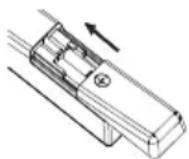 OK ODL 4385 UCTIB - Installing Batteries in the Remote Control - 3
