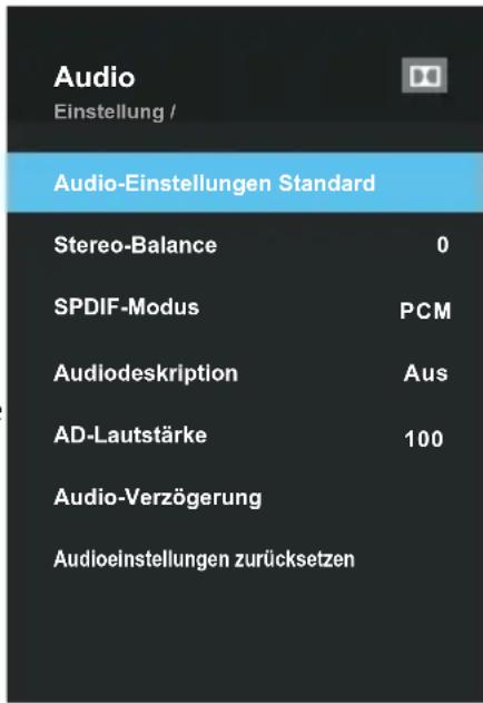 OK ODL 4385 UCTIB - Konfigurieren des Tonmenüs (Sound Menu) - 1