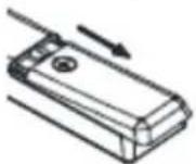 OK ODL 32850FCTAB - Installazione delle Batterie nel Telecomando - 1
