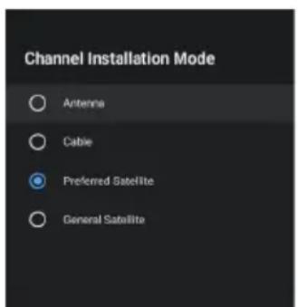 OK ODL 32850FCTAB - Channel search in Satellite mode - 1