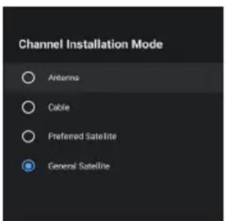 OK ODL 32850FCTAB - Channel search in Satellite mode - 4