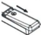 OK ODL 32850FCTAB - Instalowanie baterii w pilocie - 1