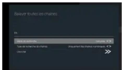 OK ODL 32850FCTAB - Recherche de channel (chaînes) en mode câble - 2