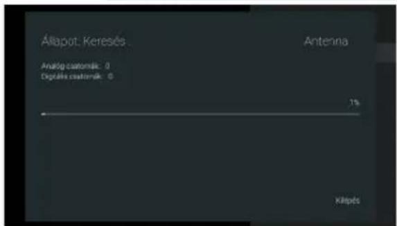 OK ODL 32850FCTAB - Csatornakeresés antenna módban - 2