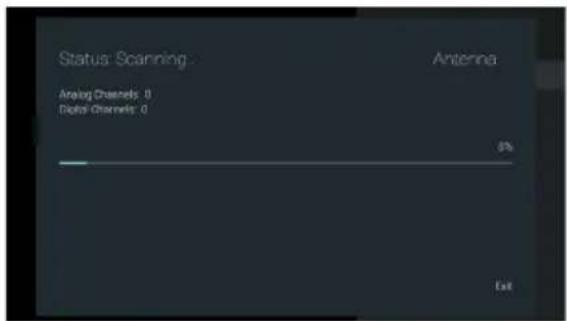OK ODL 32850FCTAB - Channel search in Antenna mode - 2