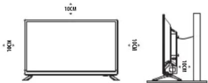OK ODL 32653HSTB - A TV elhelyezése - 1