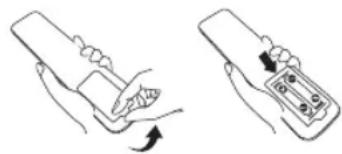 OK ODL 32653HSTB - Install Remote Control Battery - 1