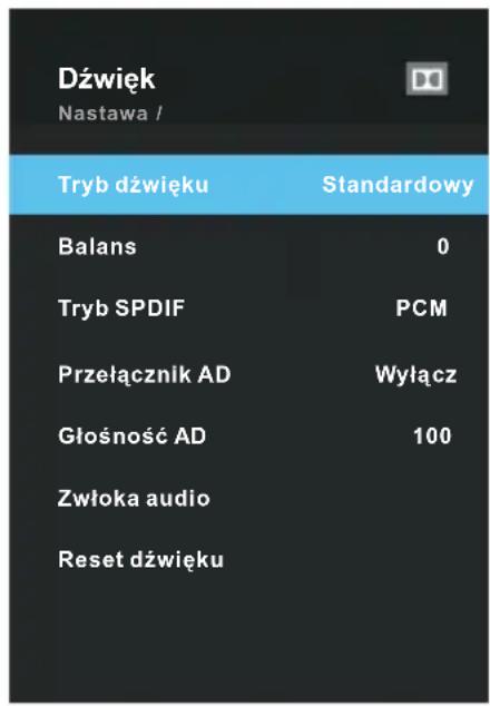 OK ODL 24850HCTIB - Konfigurowanie menuardyiku - 1
