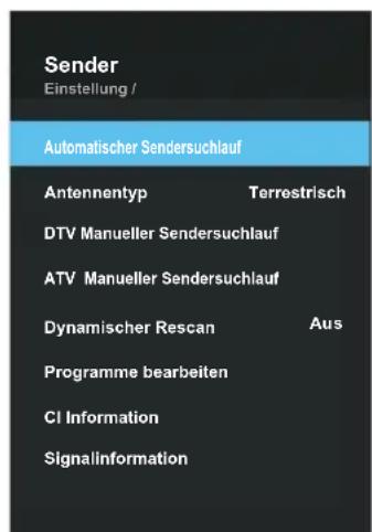 OK ODL 24850HCTIB - Konfigurieren des Kanalmenüs (Channel Menu) - 1