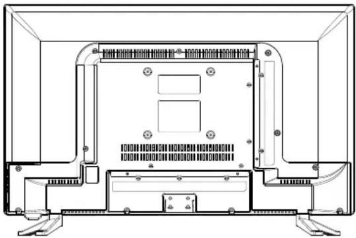 OK ODL 24850HCTIB - Bedienelemente und Anschlüsse auf der Rückseite - 1