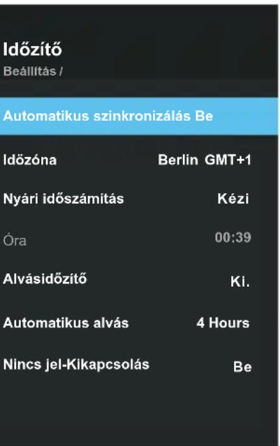 OK ODL 32751FCTIB - Az Idoztés menu konfiguralása - 1