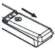 OK ODL 32751FCTIB - Installazione delle batterie nel telecomando - 1
