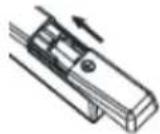 OK ODL 32751FCTIB - Einsetzen der Batterien in die Fernbedienung - 3