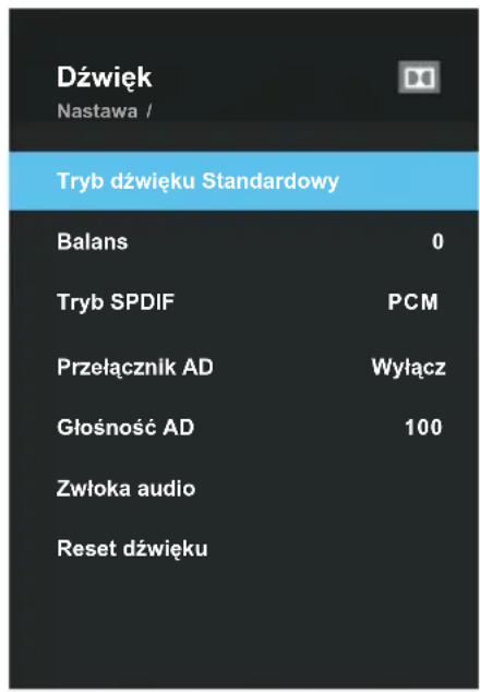OK ODL 32751FCTIB - Konfigurowanie menuardyku - 1