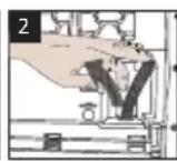 BEKO DCU9203020BXT - De waterafvoerslang aansluiten - 2