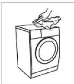 Tomado TDH8001W - CLEANING THE EXTERIOR OF THE APPLIANCE - 1