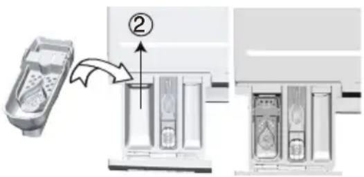 BEKO WTV7714MM1 - Si le produit contient un réservoir pour lessive liquide : - 1