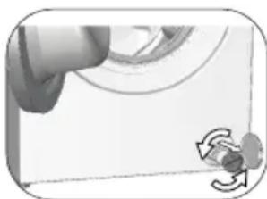 BEKO WTV7714MM1 - Als het product een noodwaterafvoerslang heeft, moet u om het water weg te pompen: - 1
