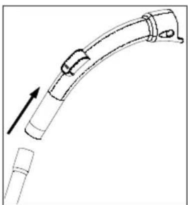 BEKO VCO 42701 AR - Fixation/retrait du tube télescopique - 1