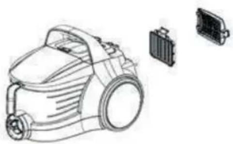 BEKO VCO 42701 AR - Filter HEPA in izhodni filter - 1