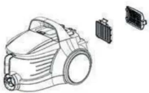 BEKO VCO 42701 AR - Filtro HEPA y filtro de salida - 1