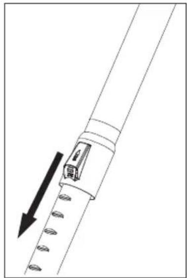 BEKO VCO 42701 AR - Fixation/retrait du tube télescopique - 2