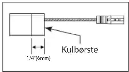 1/4"(6mm) Kulbørste