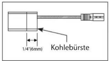 1/4"(6mm) Kohlebürste