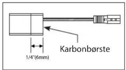 1/4"(6mm) Karbonbørste