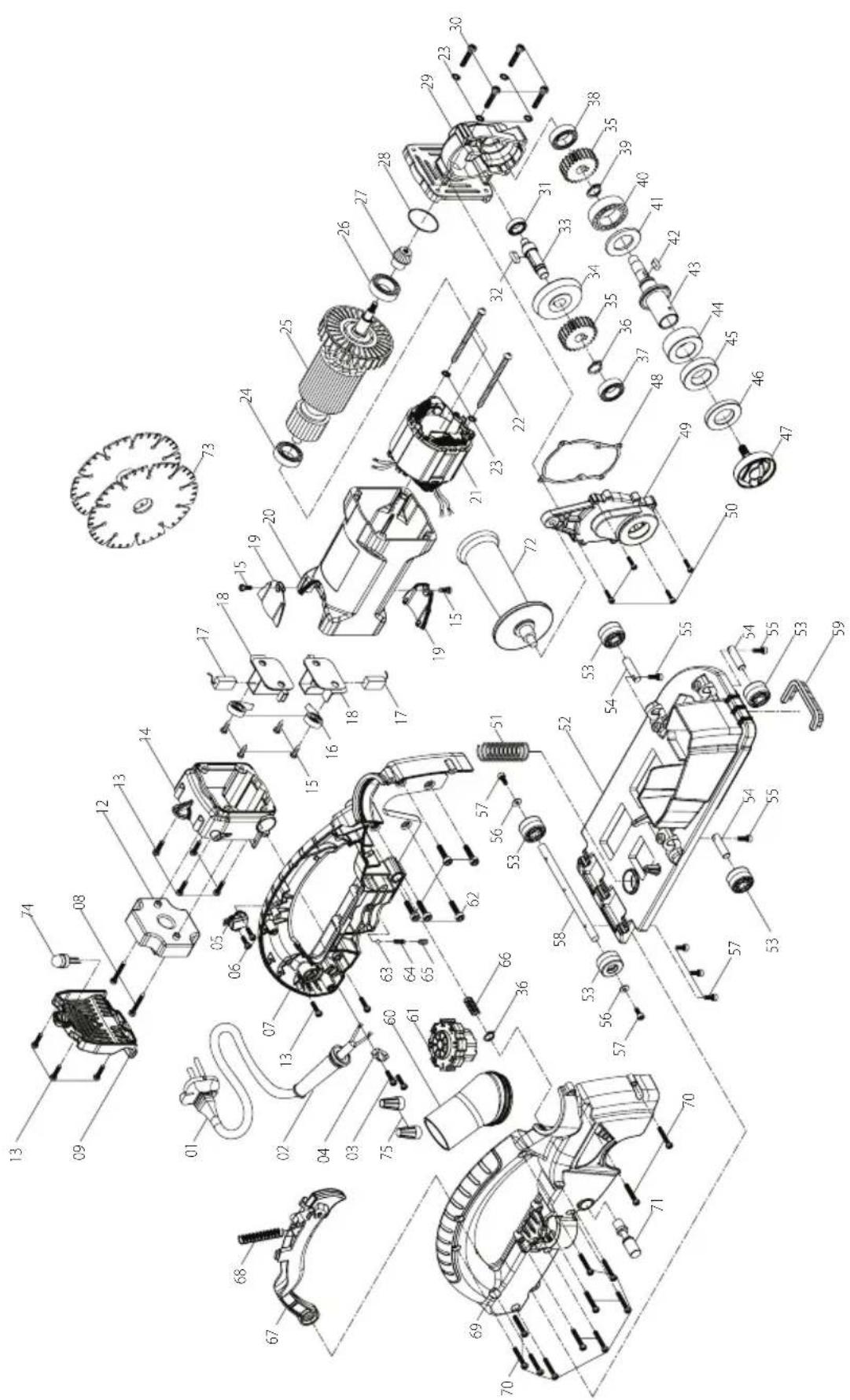 CARAT SL1255 - EXPLODED VIEW - 1