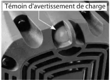 Témoin d'avertissement de charge