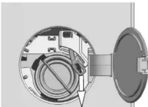 BEKO WTE10741BSCDOS1 - Ouverture de la porte de chargement en cas de panne électrique : - 4