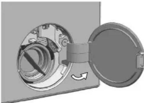 BEKO WTE10741BSCDOS1 - Ouverture de la porte de chargement en cas de panne électrique : - 3