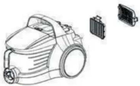 BEKO VCO 42702 AD - HEPA filter and outlet filter - 1