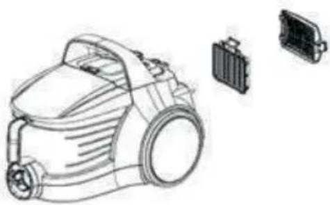 BEKO VCO 42702 AD - HEPA-Filter und Abluftfilter - 1