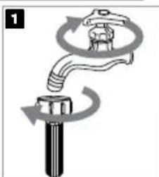Tomado TWM9001W - Den Einlassfilter im Wasserhahn reinigen - 1