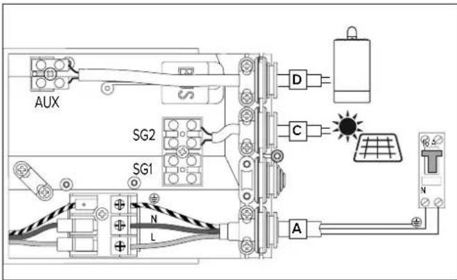 Atag Energion Nuos Plus 250 - Stromanschluss und Anschluss Signal Tag-/Nachttarif - 2