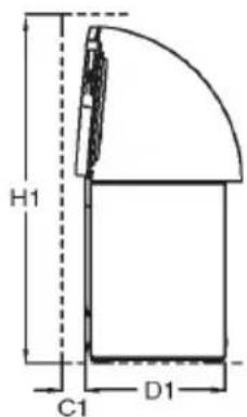 BEKO CF100WN - Platzbedarf - 2