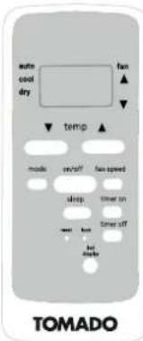 Tomado TMA7000B - THE REMOTE CONTROL - 1