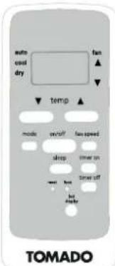 Tomado TMA7000B - DIE FERNBEDIENUNG - 1