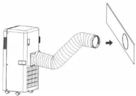 BEKO BP209H - B) Installation du kit de fenêtre - 4
