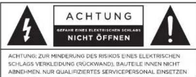 AIWA GBTUR120WD - UM GEFAHR VON BRAND ODER STROMSchLAG ZU VERMEIDEN, SETZEN SIE DIESES GERAT NICT REGEN ODER FEUCHTIGKET AUS - 1