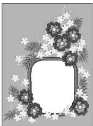 ELNA eXpressive 850 - Modèles floraux à franges - 5