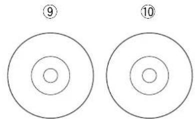 ELNA eXpressive 850 - Rangement des accessoires pour la plaque aiguille pour point droit (element facultatif) - 5