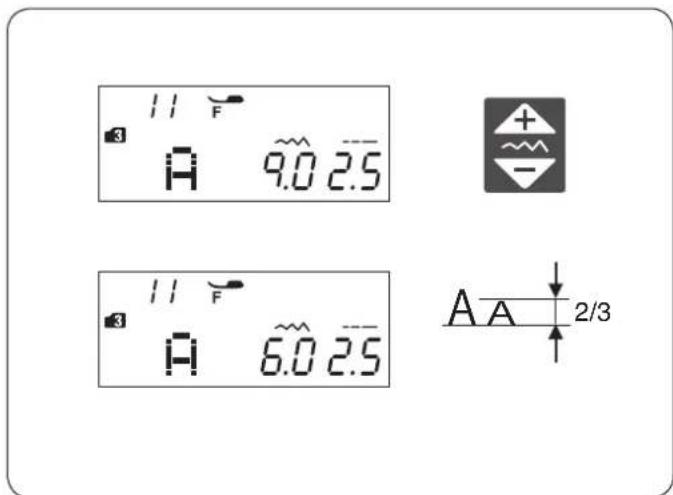 ELNA eXcellence 730 Pro - Taille du monogramme - 1